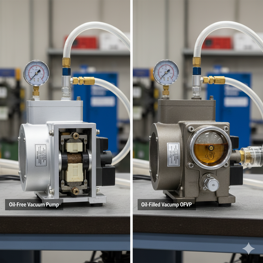 Pompa próżniowa olejowa czy bezolejowa - porównanie